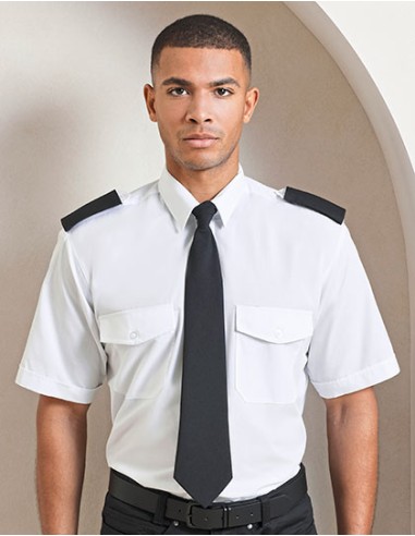 P-PR212-Pilot Shirt Short Sleeve